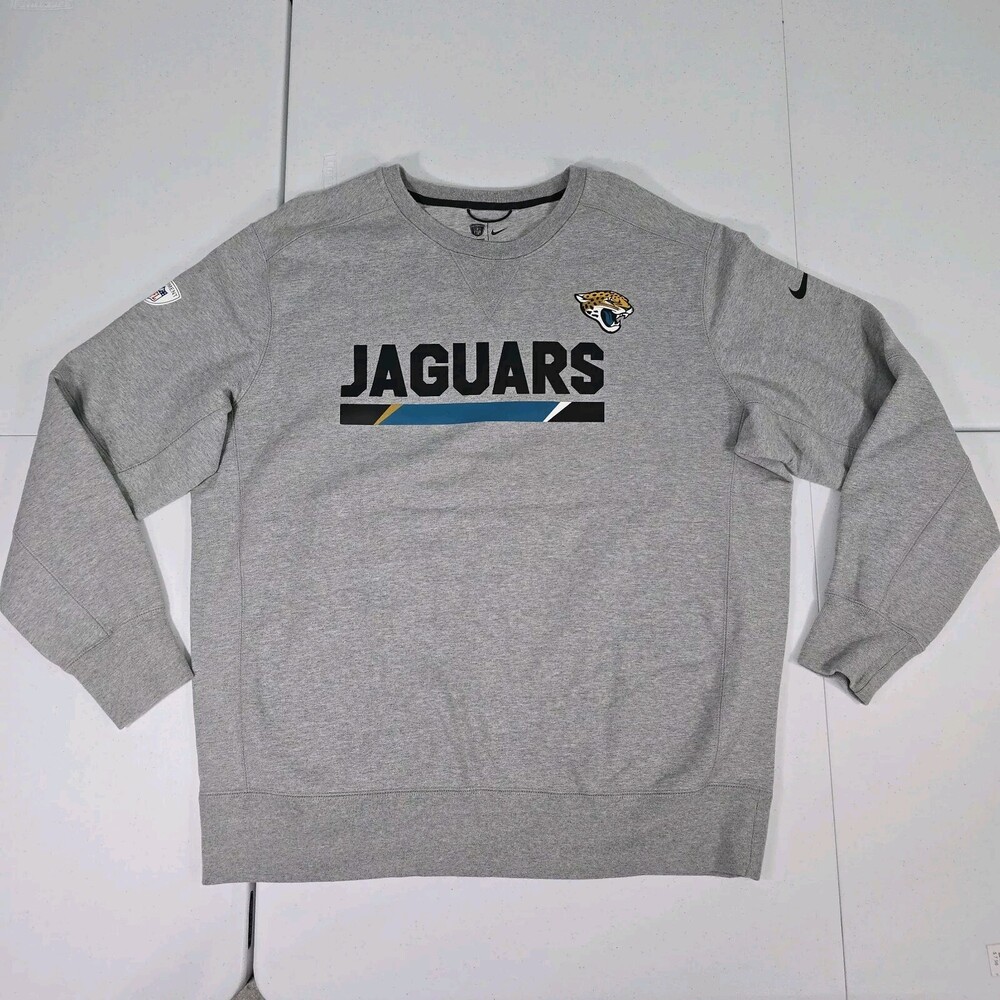 NIKE Jacksonville Jaguars XXL NFL Training Equipment Football Sweatshirt Gray